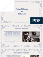 Periodo Militarista en El Salvador (Inicio