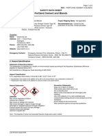 Safety Data Sheet of Porland Cement Holcim