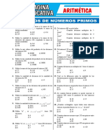 Ejercicios de Numeros Primos Pagina Educativa