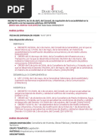 DECRETO 65-2019, de 26 de Abril, Del Consell, de Regulación de La Accesibilidad en La Edificación y en Los Espacios Públicos