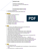 Internal Medicine II - NEUROLOGY CASES