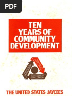 Ten Yearsof Community Development The USJaycees