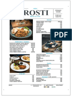 Menu Rosti