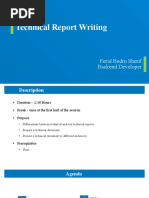 Technical Report Writing