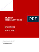 SITXHRM002 Roster Staff Student Guide V1.1 1 .Docx 1 PDF