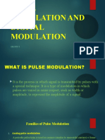 Pulse Modulation and Digital Modulation