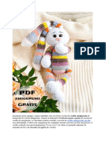 Coelho Amigurumi Arco Iris PDF Receita de Gratis