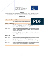 Agenda CAHROM Thematic Visit To Romania 27-29 April 2015