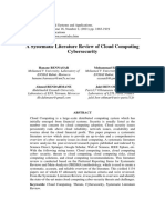 A Systematic Literature Review of Cloud Computing Cybersecurity