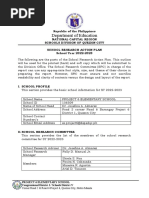 School Research Action Plan