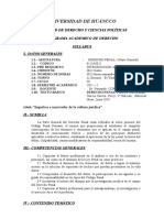 Silabus Derecho Penal I - 2021 - I-Listo