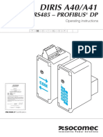 Rs485 - Profibus DP: DIRIS A40/A41