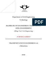 2023 - Tracia3 Formula Sheet