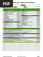 Check List Inspecciones y Obs Camiones