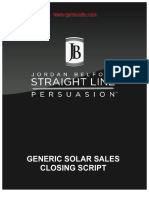 7 Generic Solar Sales Closing Script