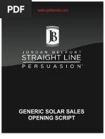 6 Generic Solar Sales Opening Script