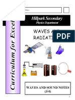 CfE Waves and Sound NOTES NAT 4 With Answers.