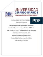 Informe de Impacto Ambiental en El Salvador - Construccion Del ISSS