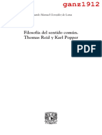 GONZÁLEZ DE LUNA, E. M. - Filosofía Del Sentido Común, Thomas Reid y Karl Popper (OCR) (Por Ganz1912)