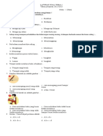 Soal Pas Kelas 1 Tema 1