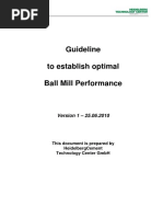 Guideline To Establish Optimal Ball Mill Performance - Version 1 - 25-06-10