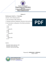 Performance Task No.1 For Second Quarter-Science 9