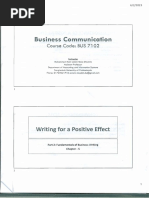 Business Communication: Writing For A Positive Effect