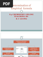 Empirical and Molecular Formula (EXPT)