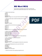 Ms Word MCQ 30