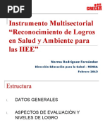 Instrumento Medición de Logros IIEE Saludables