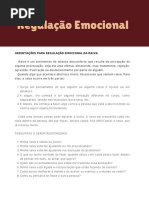 Material de Apoio - Regulação Emocional (Raiva)