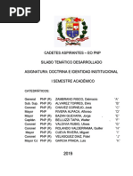 Sílabo Temático Doctrina e Identidad Institucional