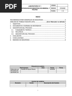 Guía de Laboratorio 1 Preparación de Muestras de Mineral y Pulpas