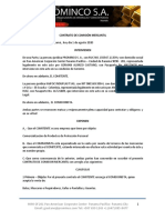 Contrato de Comisión Mercantil