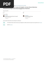 Crowdsourcing Parallel Corpus For English-Oromo Neural Machine Translation Using Community Engagement Platform