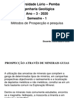 G.C 3 - Aula - Prospecção Através de Minerais Guias Prosp. de Diamantes