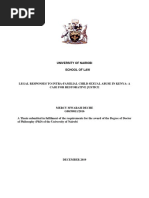 Deche - Legal Responses To Intra-Familial Child Sexual Abuse in Kenya - A Case For Restorative Justice