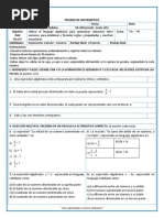 Prueba de Algebra NV