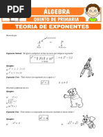 Ejercicios de Teoria de Exponentes para Quinto de Primaria