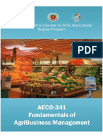 Fundamentals of Agribusiness Management