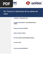 S6 - Tarea 6.1. Elementos de La Cadena de Valor