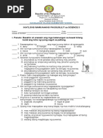 Science 3 - 3rd Quarter Test