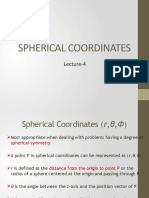 Lecture-4 Spherical Coordinates