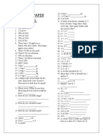 REVISION PAPER MATHS Year 7