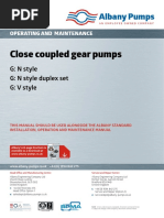 Close Coupled Pumps Operating and Maintenance Manual