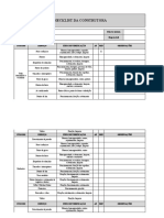 Check List de Entrega - Construtora