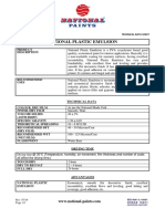 National Plastic Emulsion TDS