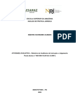 Trabalho Relatório de Audiência Criminal Caso 01