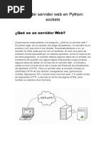 Escribir Servidor Web en Python - SOCKETS