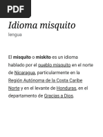 Idioma Misquito - Wikipedia, La Enciclopedia Libre